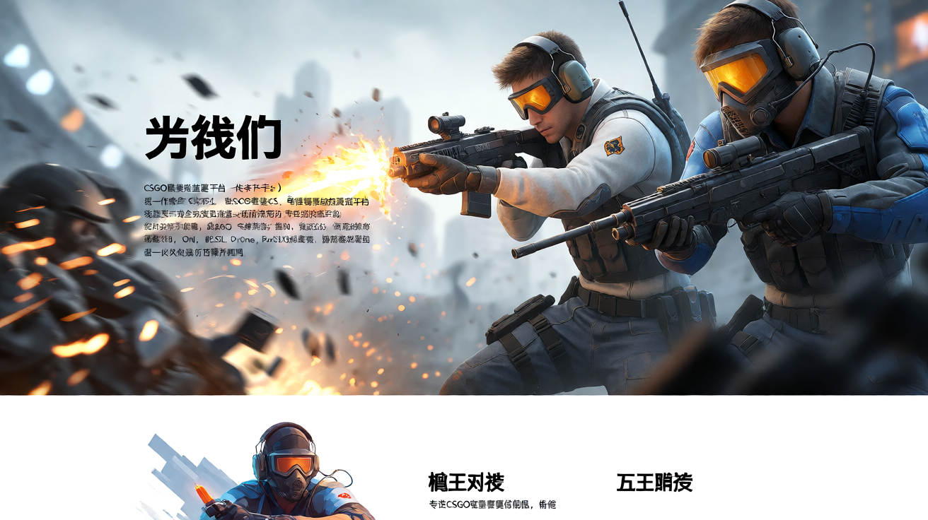 CSGO职业选手在电竞赛场上激烈对决